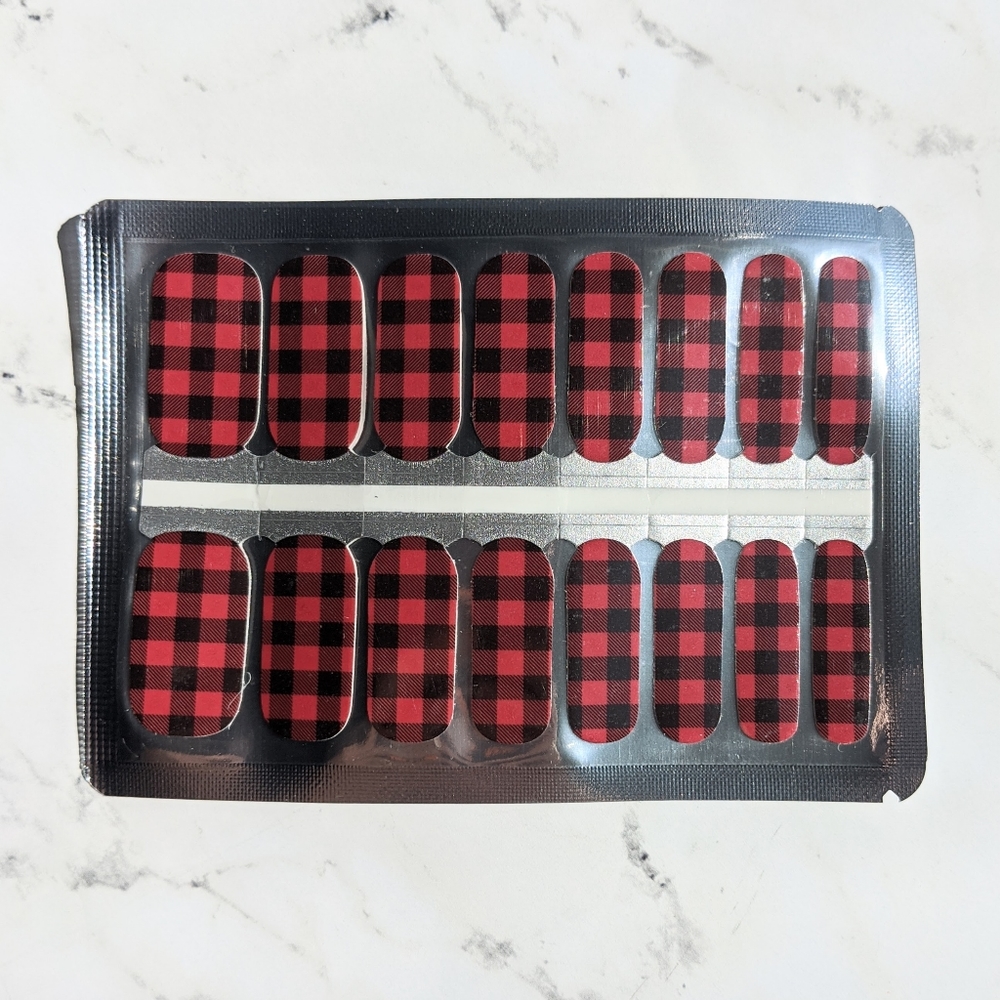 5 for $15 Nail Wraps- Lumber Jack Plaid